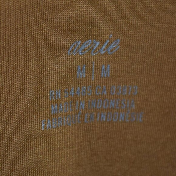 American Eagle Aerie Women's M Teddy Fleece Quarter Button Sweater Pullover Top - Picture 2 of 8